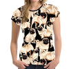 Pug Dogs 3D Printed T Shirt -