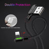 Right Angle USB Charging Cable For iPhone &amp; Samsung Phones -