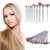 10pcs Rainbow Hair Unicorn Thread MakeUp Brushes -