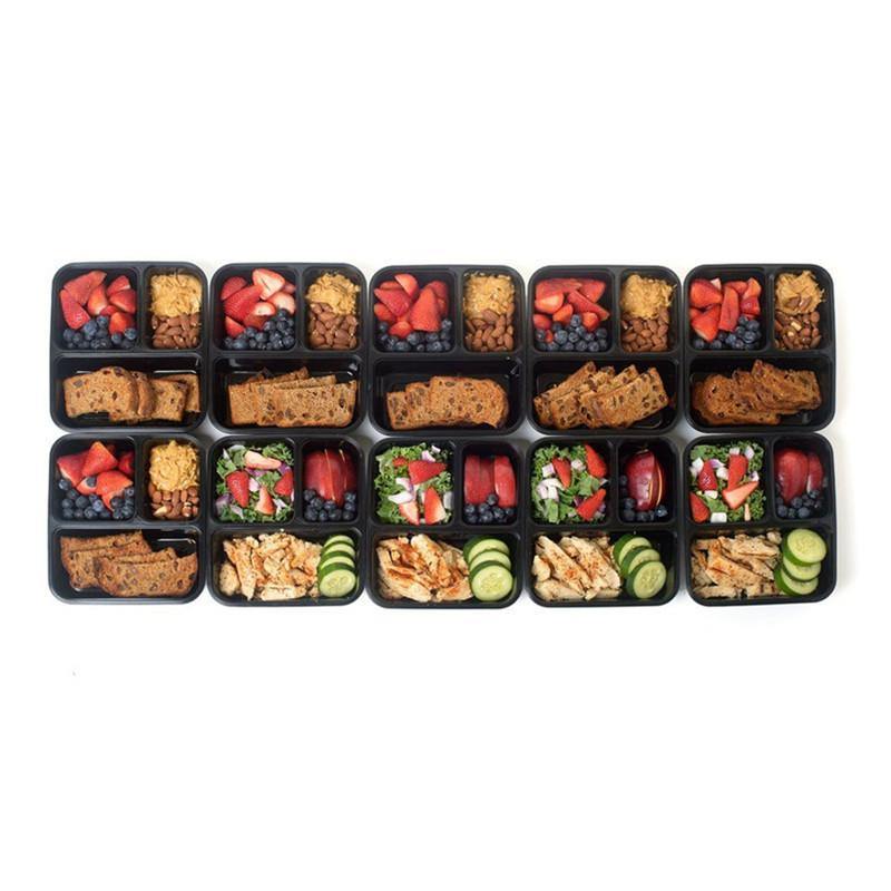 3-Compartment Food Storage Containers -