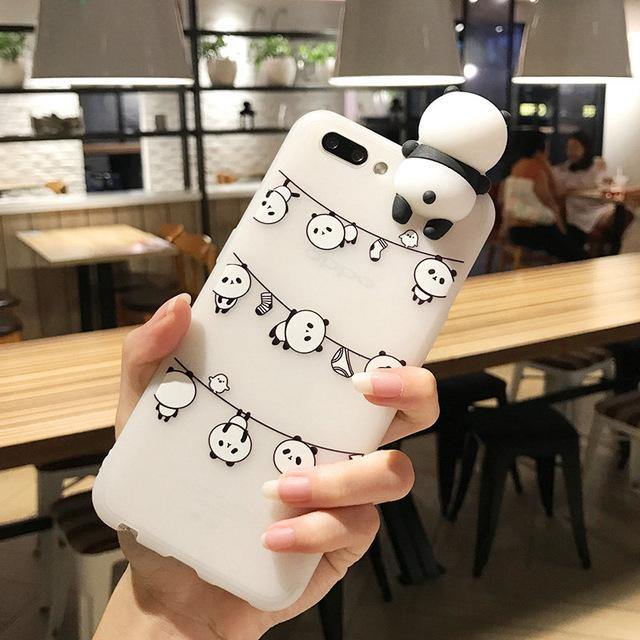 3D Panda Phone Case -