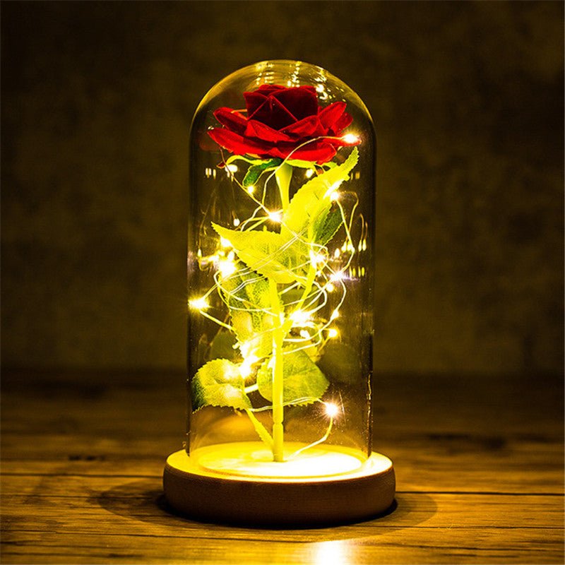 Enchanted Rose in Glass Dome - 14:202422806