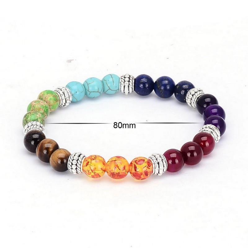 7 Chakra Crystal Stone Bracelet -