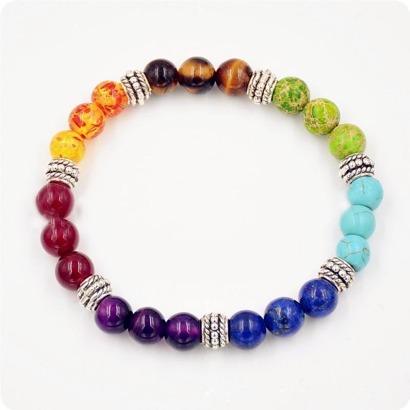 7 Chakra Crystal Stone Bracelet -