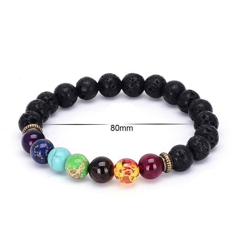 7 Chakra Crystal Stone Bracelet -