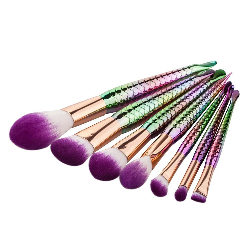 7pcs Professional Mermaid Makeup Brushes -