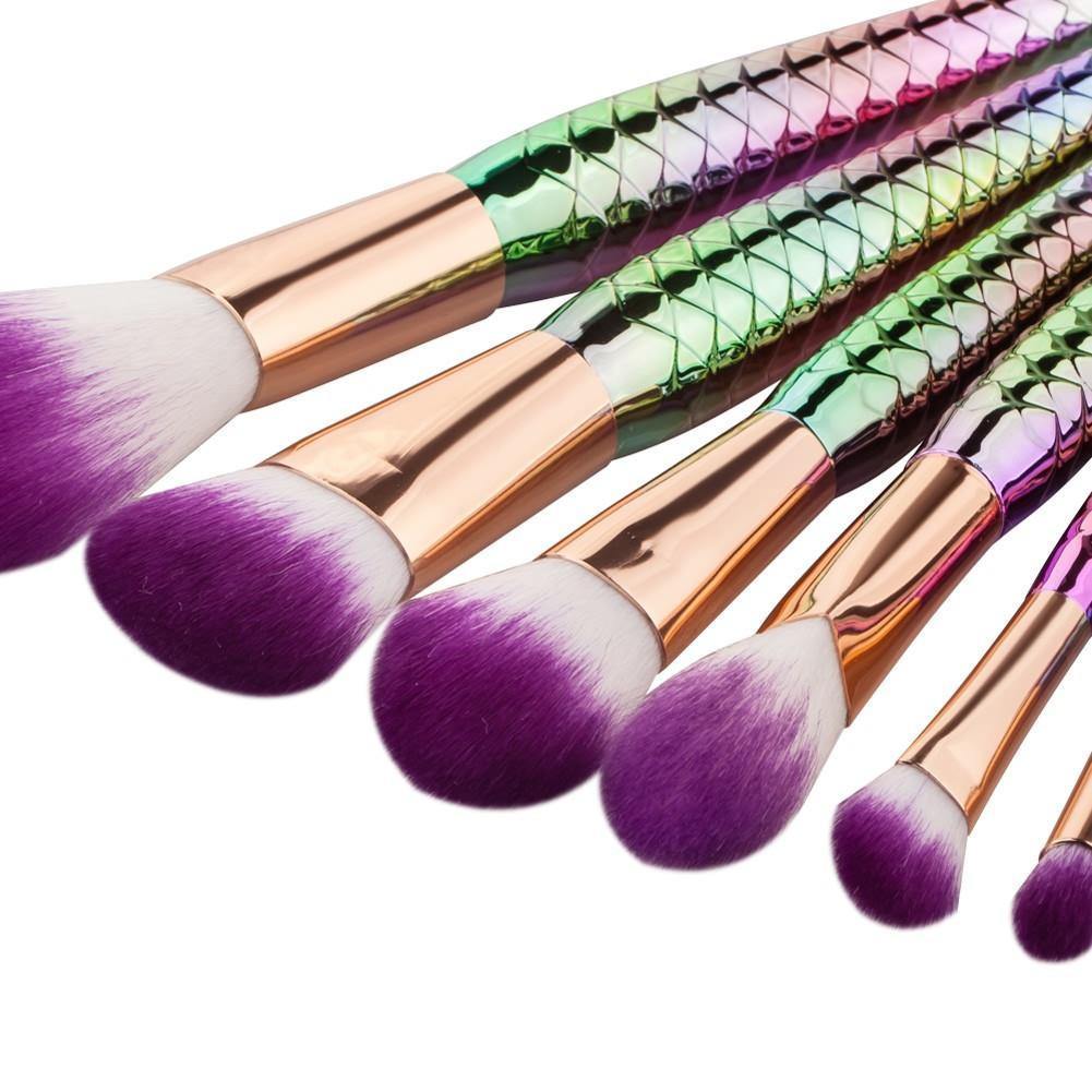 7pcs Professional Mermaid Makeup Brushes -