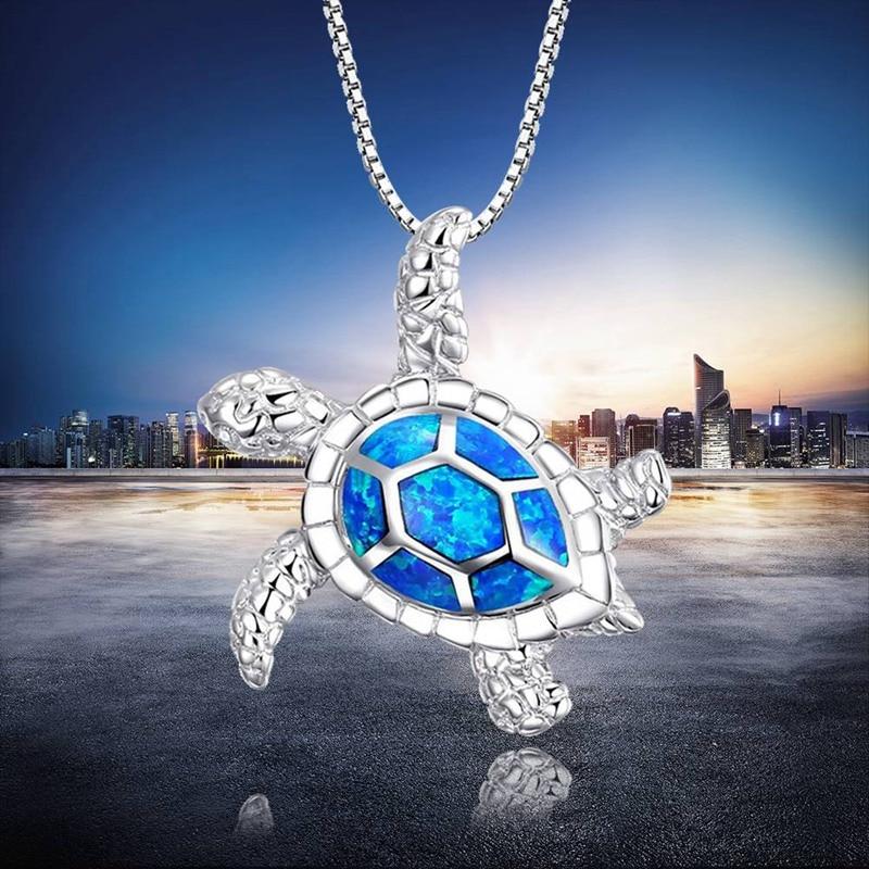 Blue Turtle Necklace &amp; Pendant - 200007763:201336100