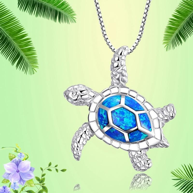 Blue Turtle Necklace &amp; Pendant - 200007763:201336100
