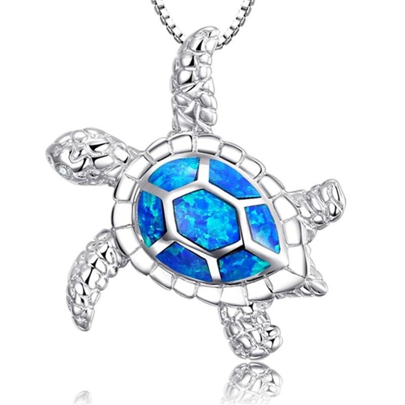 Blue Turtle Necklace &amp; Pendant - 200007763:201336100