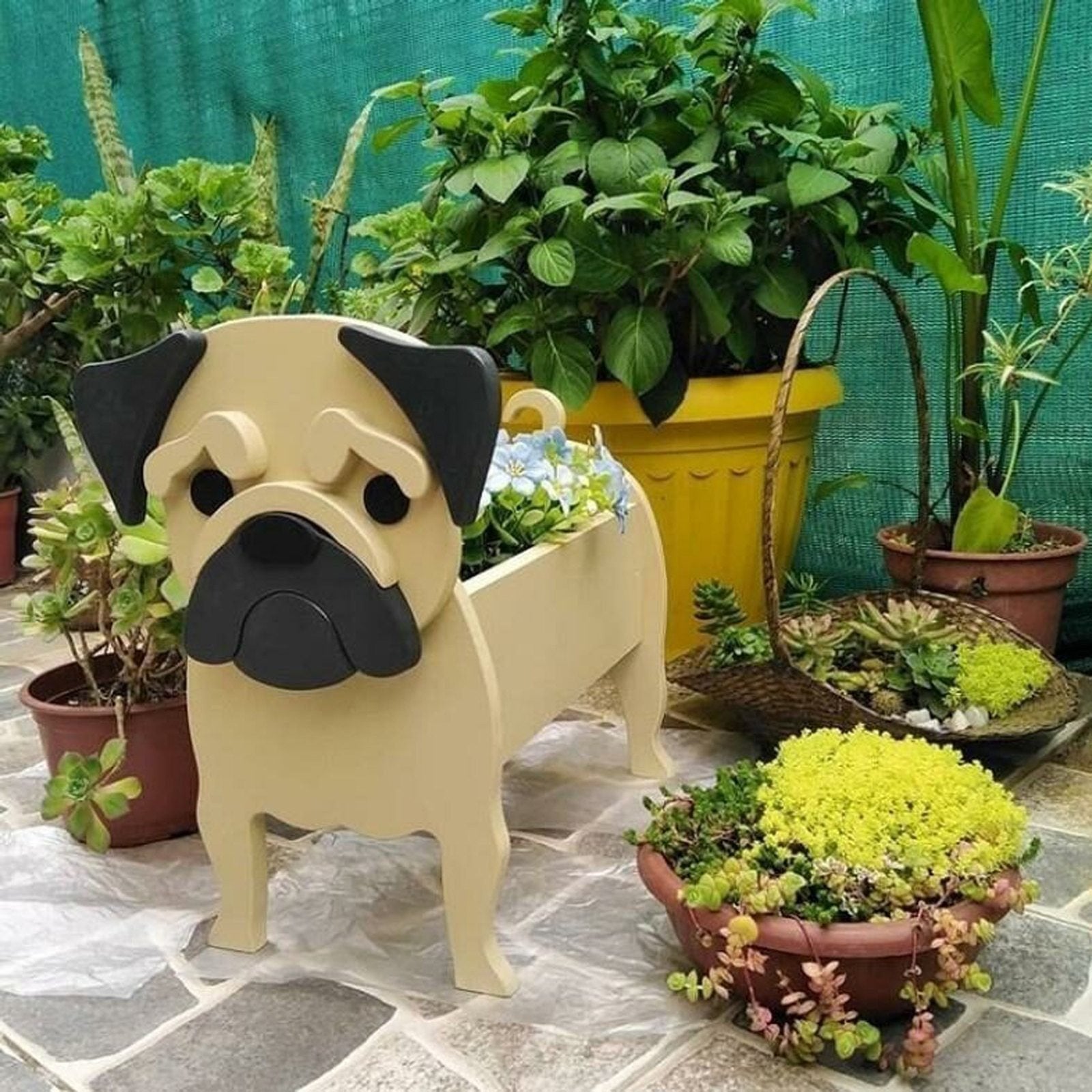 Wood Planter For Dog Lovers - 200007763:201336100;14:29