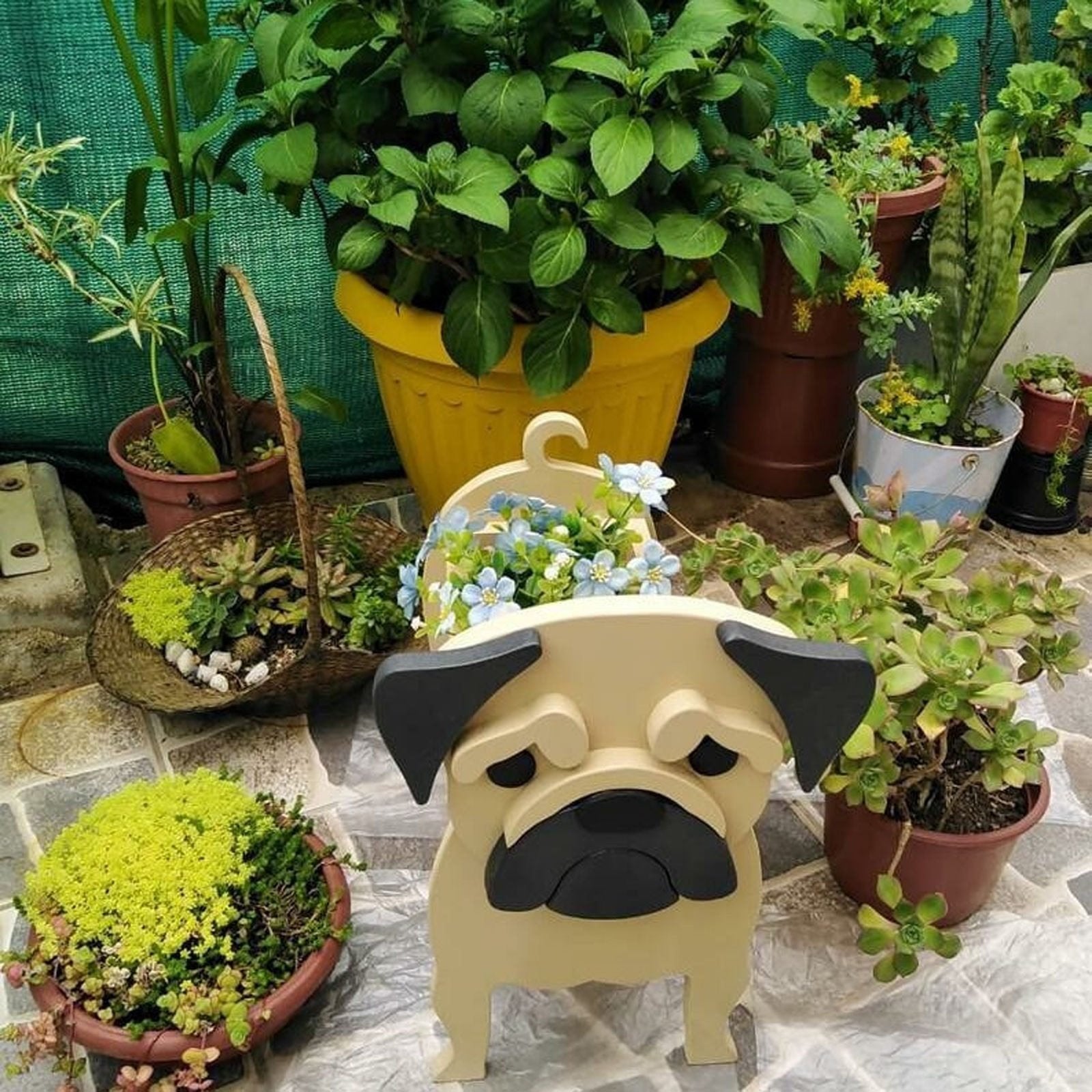 Wood Planter For Dog Lovers - 200007763:201336100;14:496