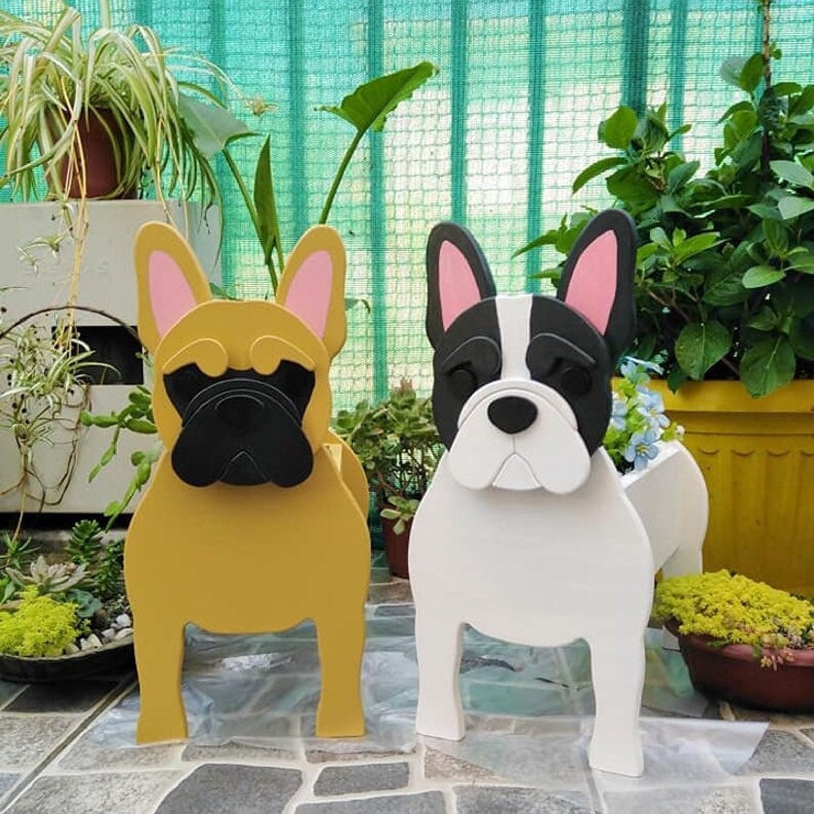 Wood Planter For Dog Lovers - 200007763:201336100;14:496