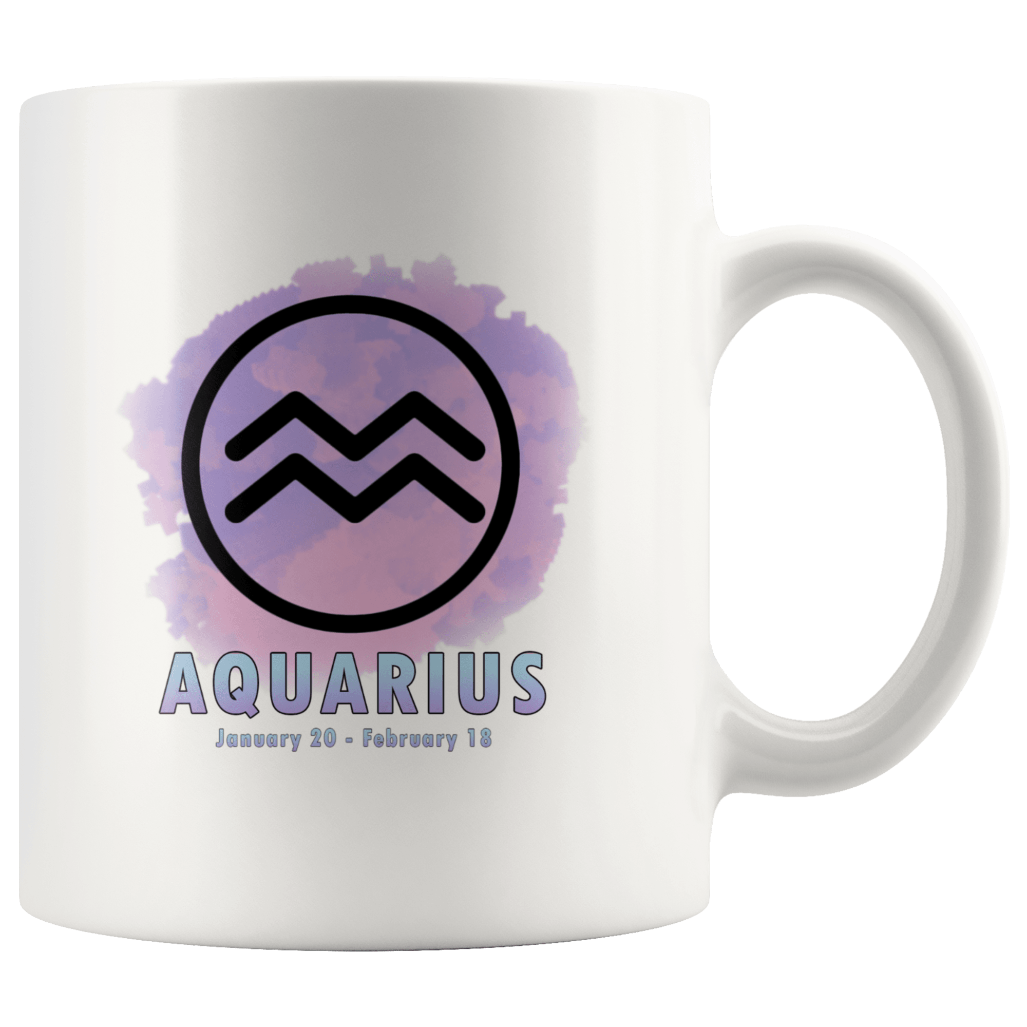 Aquarius Coffee Mug - Aquarius Constellation Coffee Cup - Zodiac Gifts For Horoscope Lover Born in January & February - SPCM