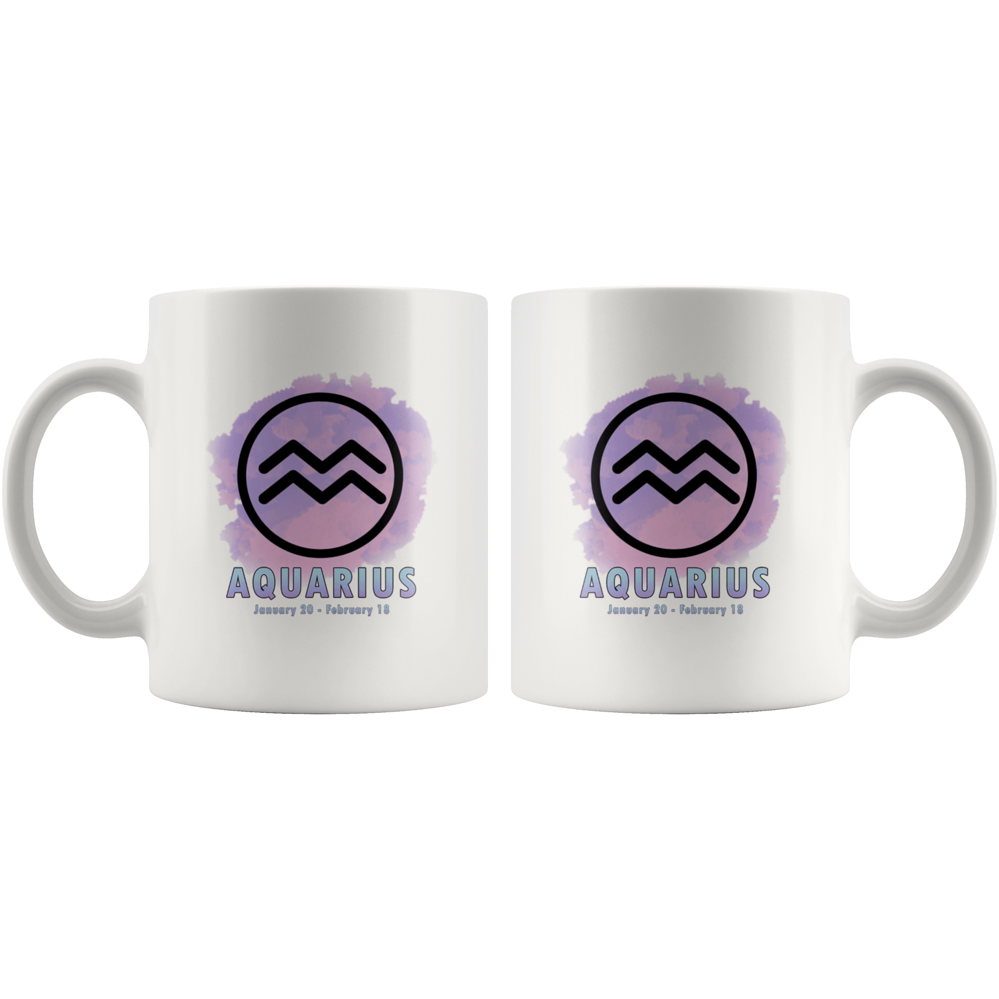 Aquarius Coffee Mug - Aquarius Constellation Coffee Cup - Zodiac Gifts For Horoscope Lover Born in January &amp; February - SPCM