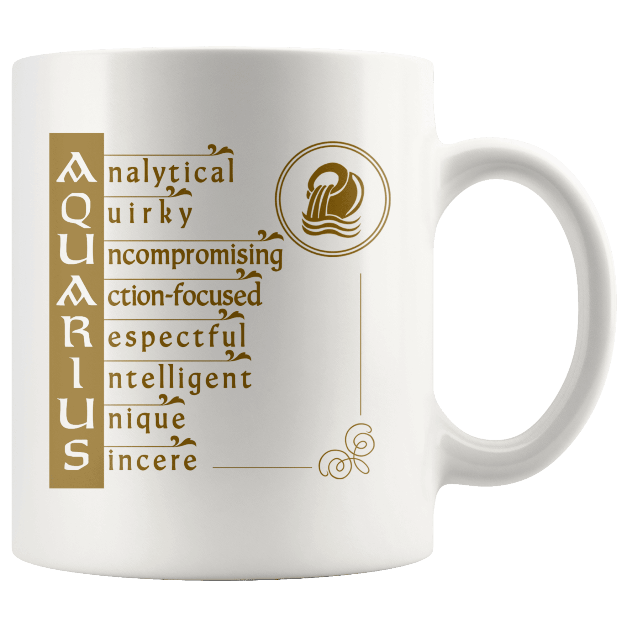 Aquarius Zodiac Coffee Mug - Constellation Coffee Cup - Great Gift For Horoscope Lover - SPCM