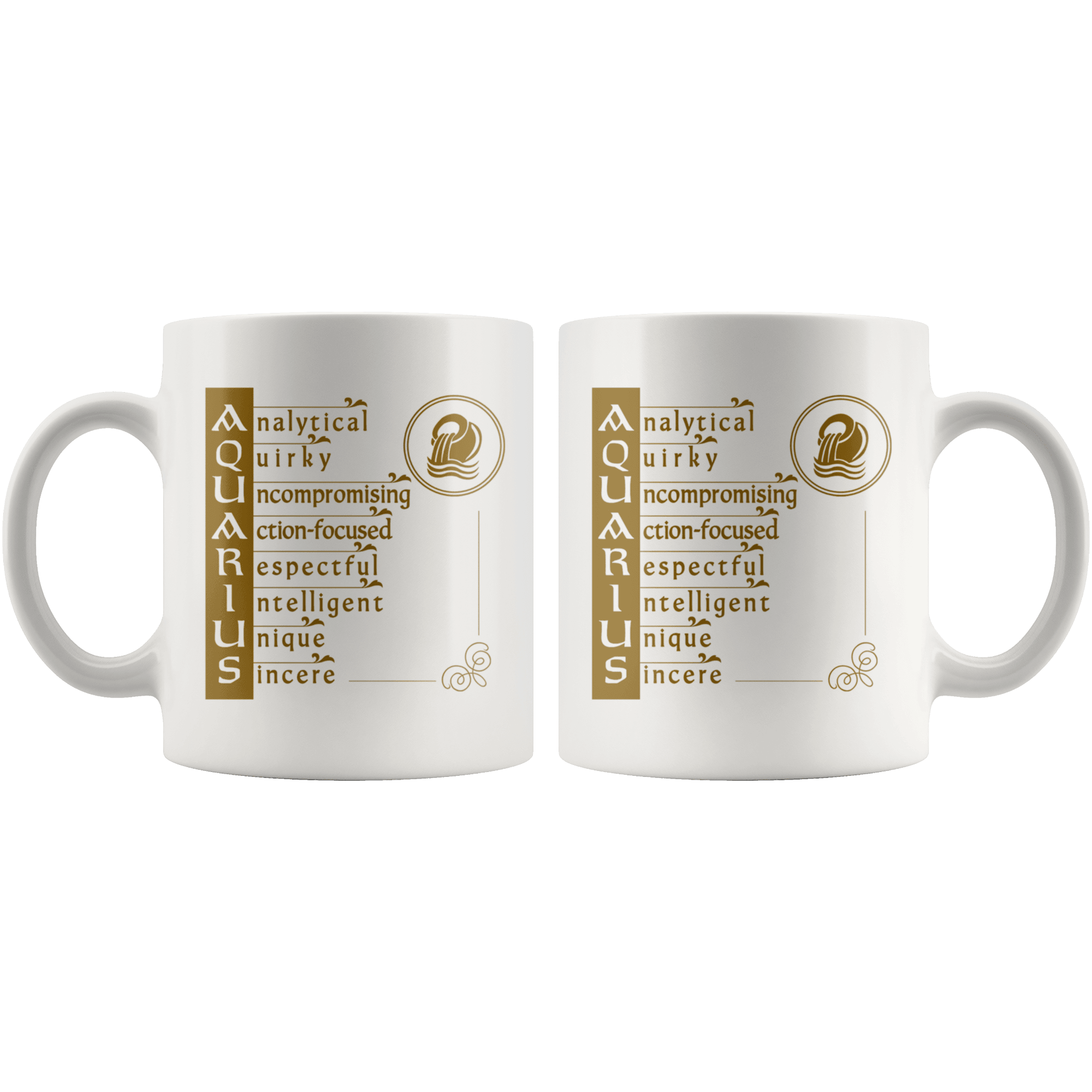 Aquarius Zodiac Coffee Mug - Constellation Coffee Cup - Great Gift For Horoscope Lover - SPCM