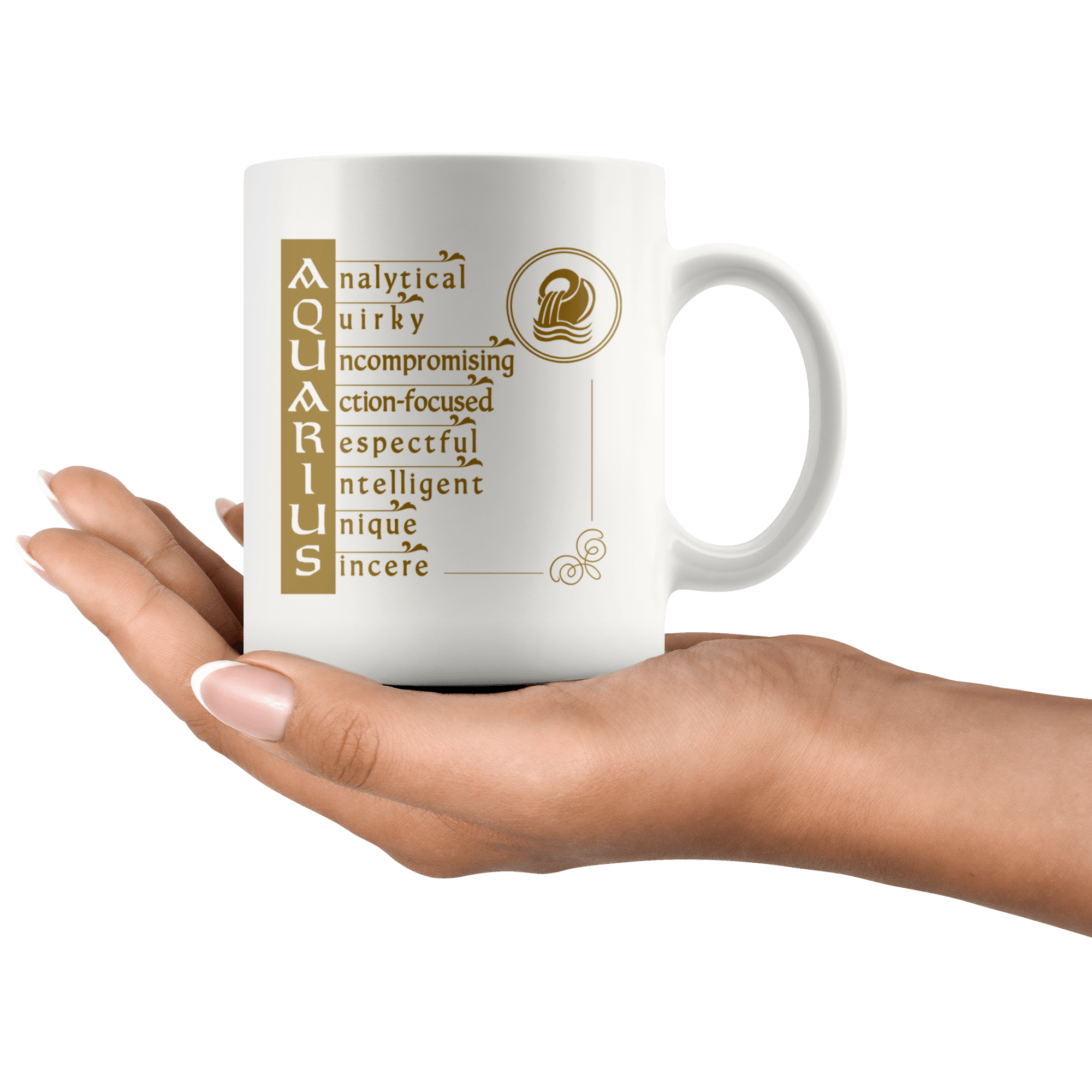 Aquarius Zodiac Coffee Mug - Constellation Coffee Cup - Great Gift For Horoscope Lover - SPCM