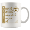 Aries Zodiac Coffee Mug - Constellation Coffee Cup - Great Gift For Horoscope Lover - SPCM