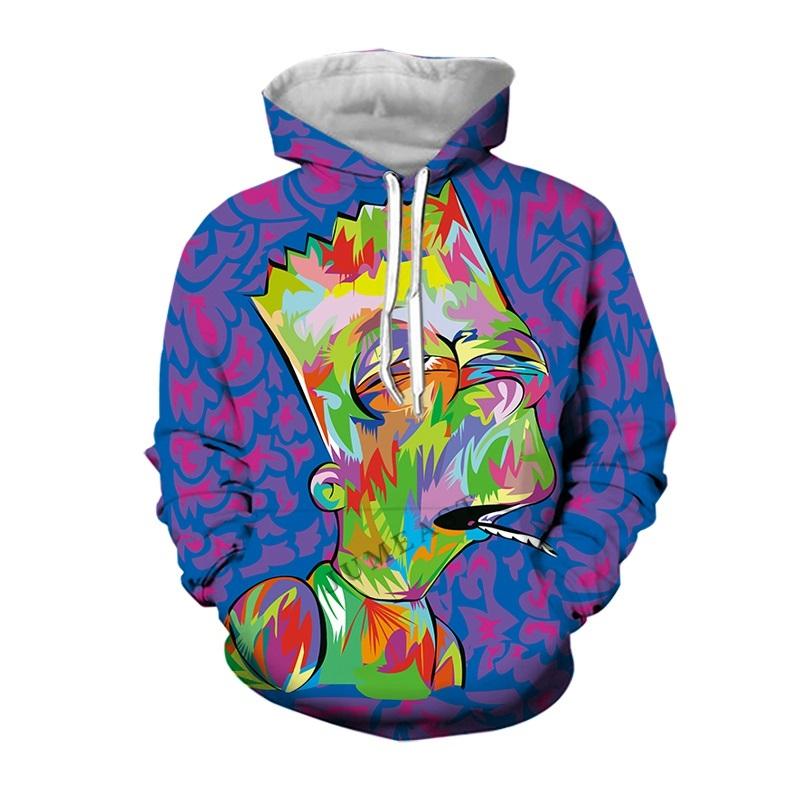 Bart Simpson Purple Sweatshirt -