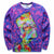 Bart Simpson Purple Sweatshirt -
