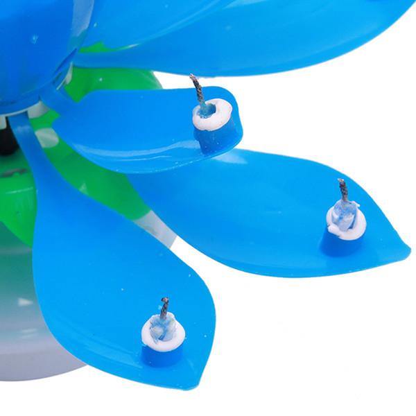 Beautiful Blossom Lotus Birthday Rotating Music Candle -