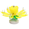 Beautiful Blossom Lotus Birthday Rotating Music Candle -