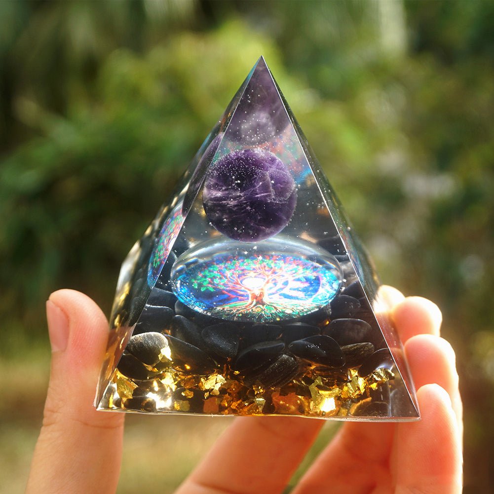 Orgone Pyramid With Orgonite Crystal - 14:200006151;200007763:201336100
