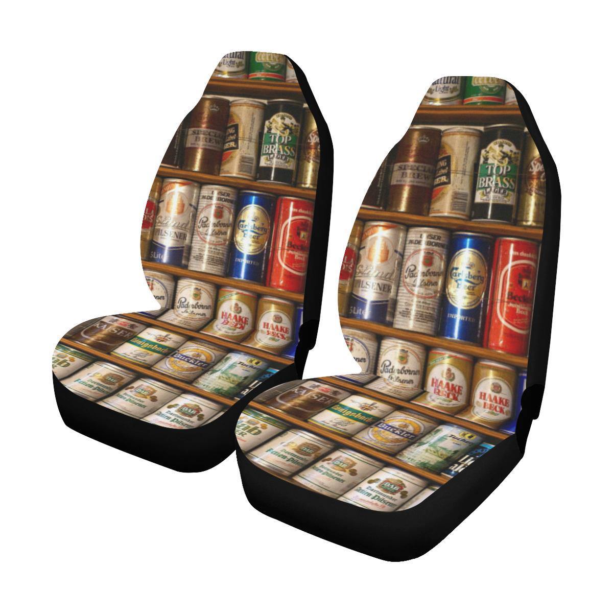 Beer Cans Car Seat Cover (Set of 2) - D5271912