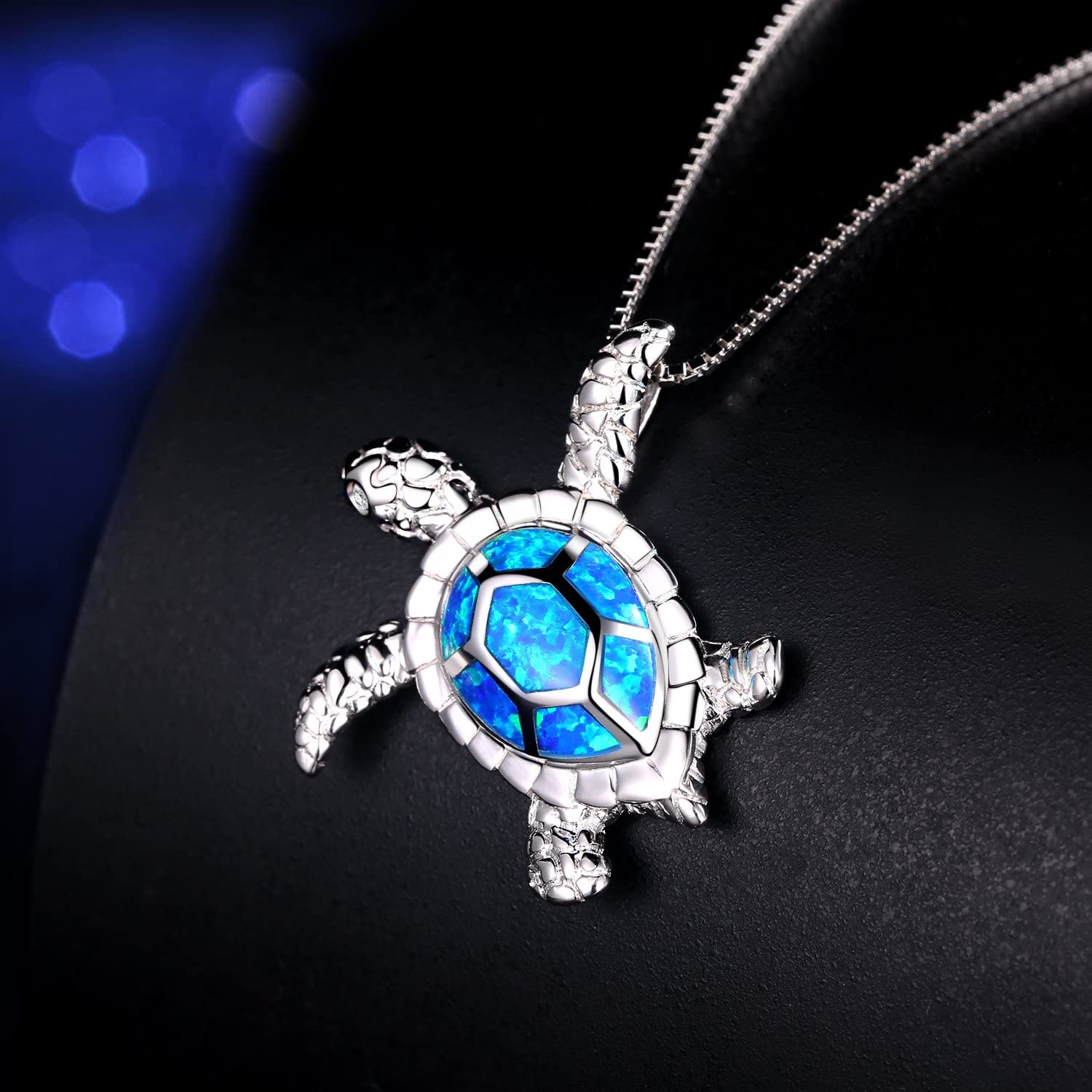 Blue Turtle Necklace & Pendant - 200007763:201336100