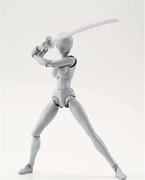 Cartoon Artists Action Figure Model, Drawing Mannequin Figure, Human Postures Drawing Figure, Figure Artist Draw Painting Model(Woman,Brown