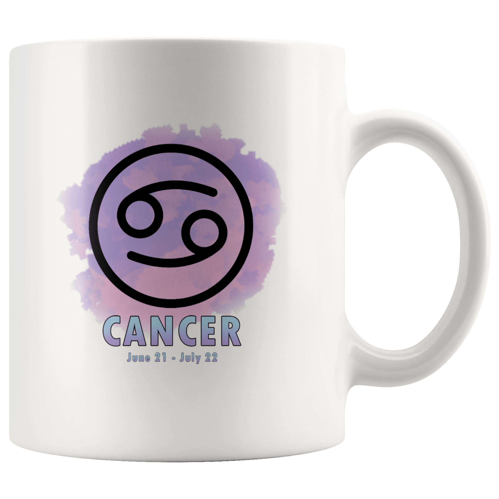 Cancer Coffee Mug - Cancer Constellation Coffee Cup - Zodiac Gifts For Horoscope Lover Born in June & July - SPCM