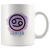 Cancer Coffee Mug - Cancer Constellation Coffee Cup - Zodiac Gifts For Horoscope Lover Born in June & July - SPCM