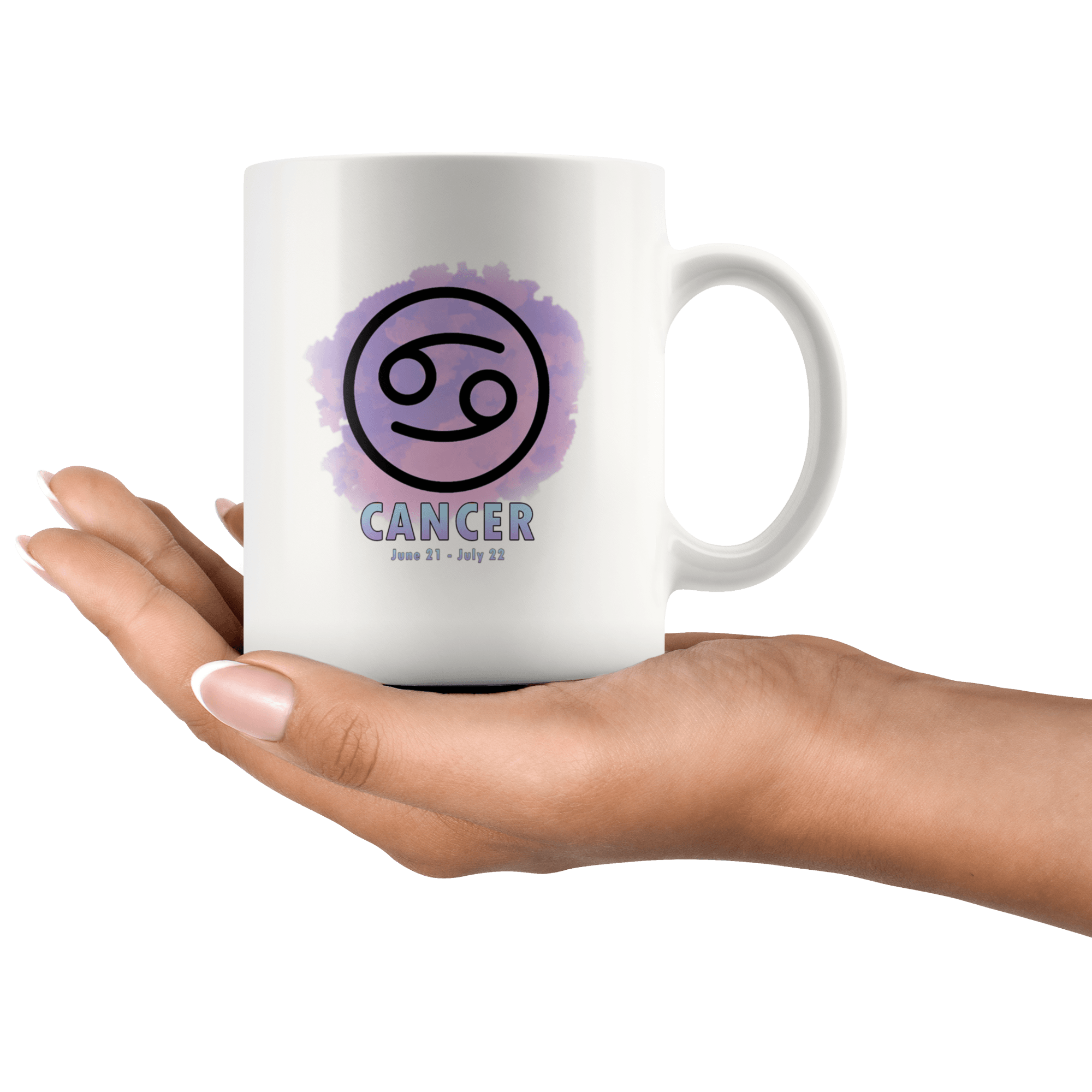 Cancer Coffee Mug - Cancer Constellation Coffee Cup - Zodiac Gifts For Horoscope Lover Born in June & July - SPCM