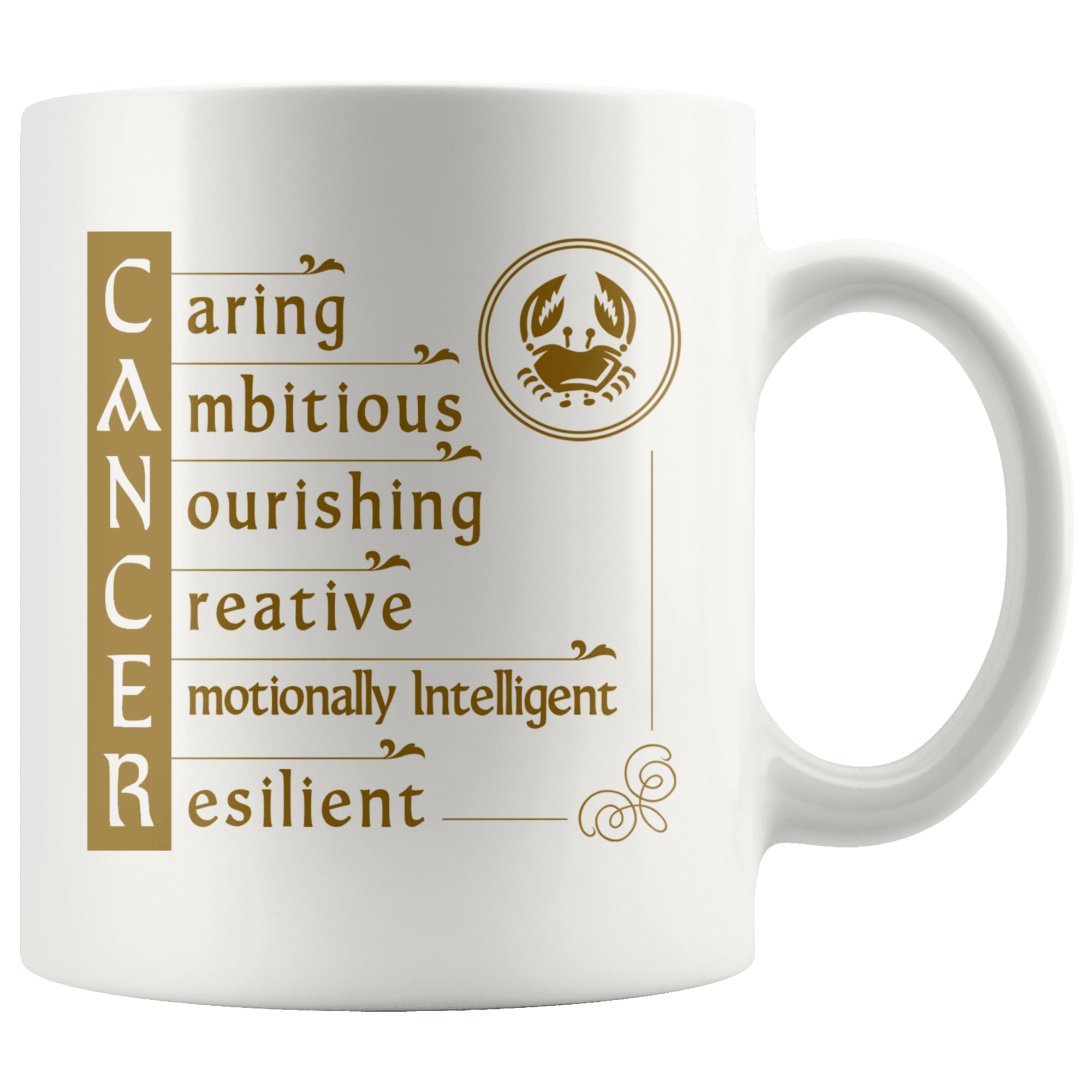 Cancer Zodiac Coffee Mug - Constellation Coffee Cup - Great Gift For Horoscope Lover - SPCM