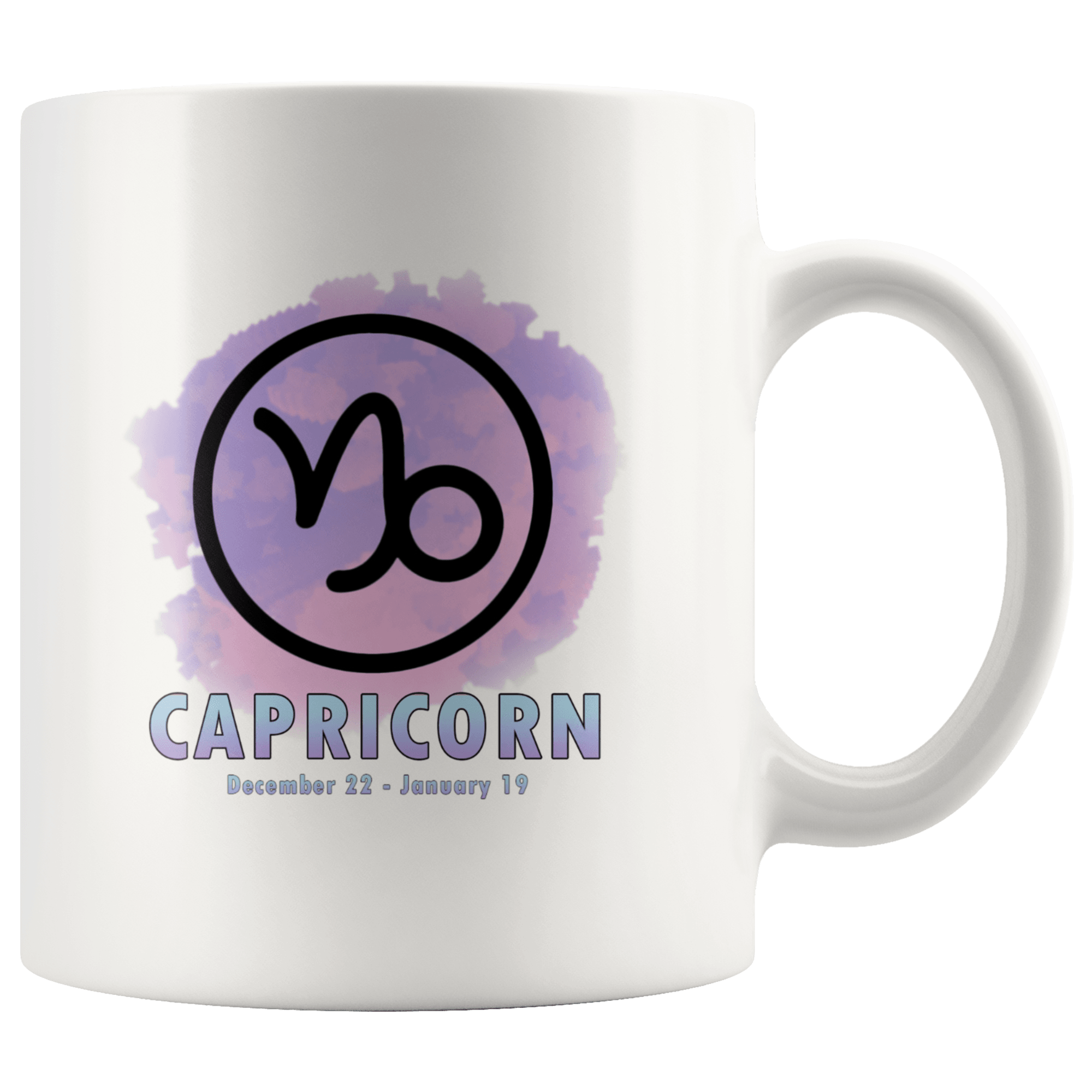 Capricorn Coffee Mug - Capricorn Constellation Coffee Cup - Zodiac Gifts For Horoscope Lover Born in December or January - SPCM