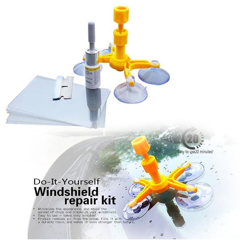 Car Windshield Repair Kit For Cracks and Scratches -