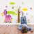 Cartoon Animal Forest 3D Wall Stickers Decals for Nursery and Kids Room Decoration -