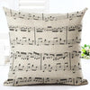 Classic Music Note Printed Pillow Case -