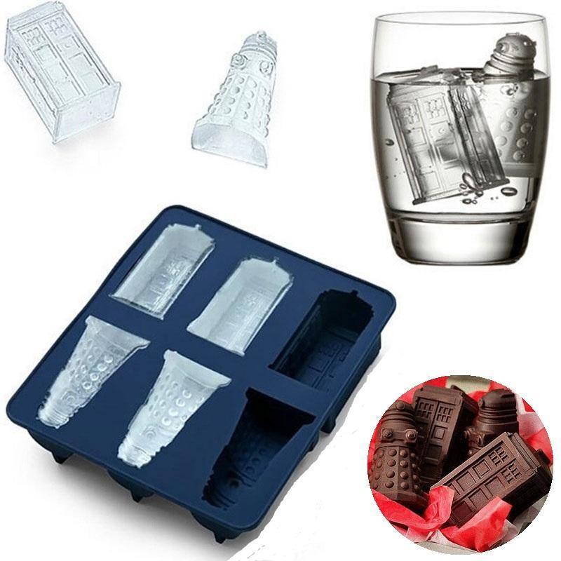 Doctor Who Tardis & Dalek Ice Cube Tray -