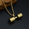 Dumbbell Pendant &amp; Necklace -