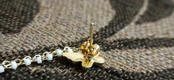 Elegant Rhinestone Butterfly Stud Earrings -