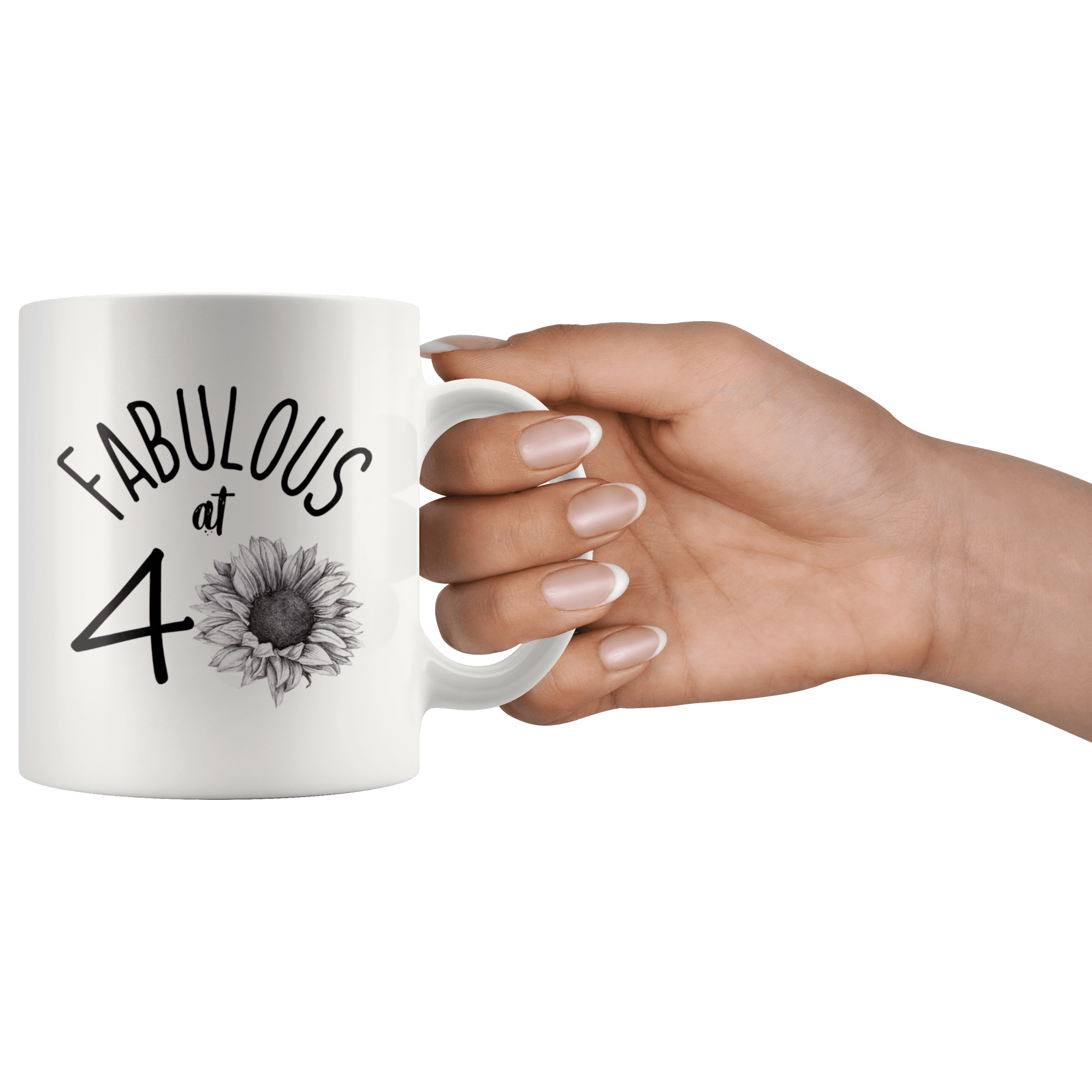 Fabulous at 40 - 40th Birthday Coffee Mug - Great Gift For Men and Women Celebrating 40 Years Old Birthday - SPCM
