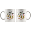 Fabulous at 50 - 50th Birthday Coffee Mug - Great Gift For Men and Women Celebrating 50 Years Old Birthday - SPCM