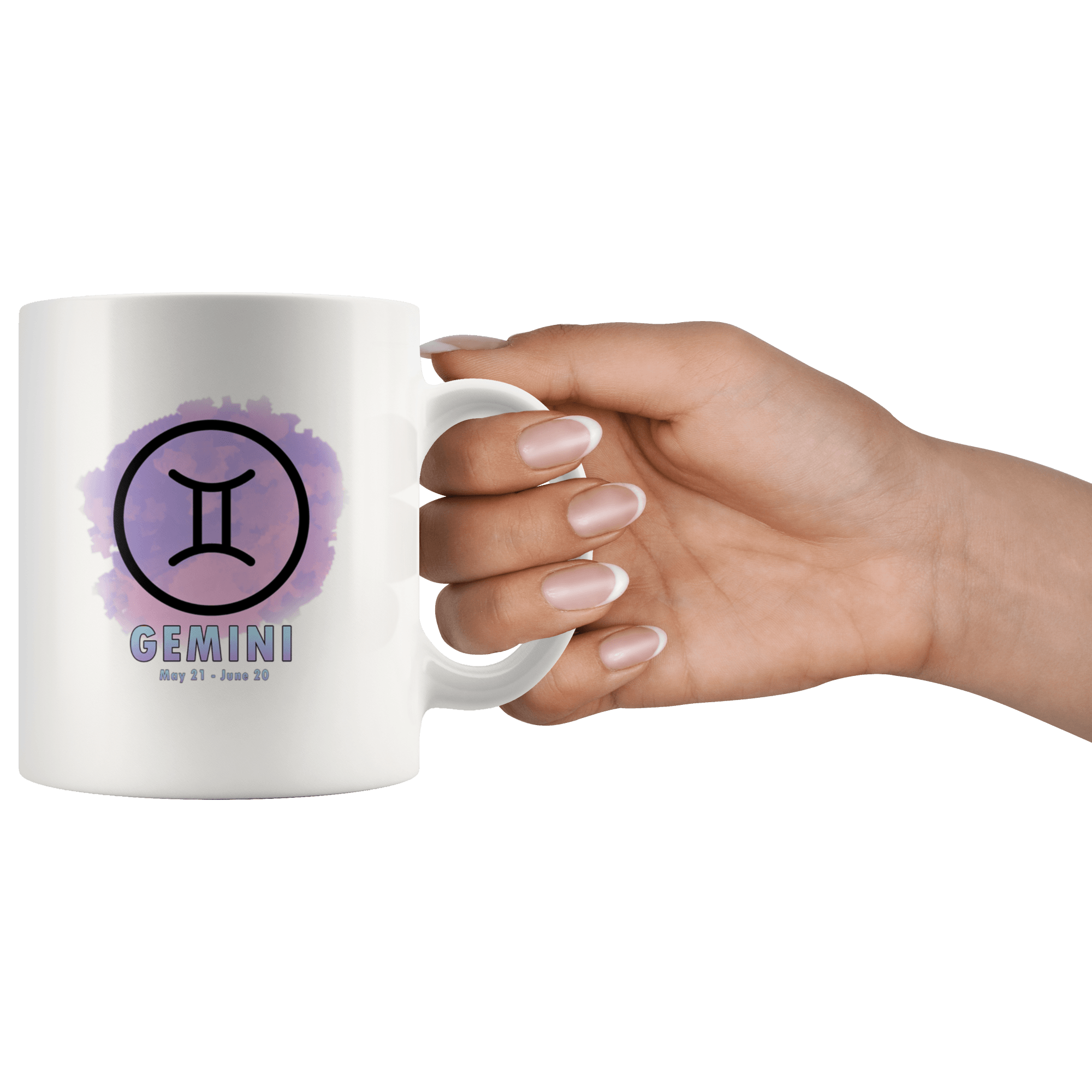 Gemini Coffee Mug - Gemini Constellation Coffee Cup - Zodiac Gifts For Horoscope Lover Born in May or June - SPCM