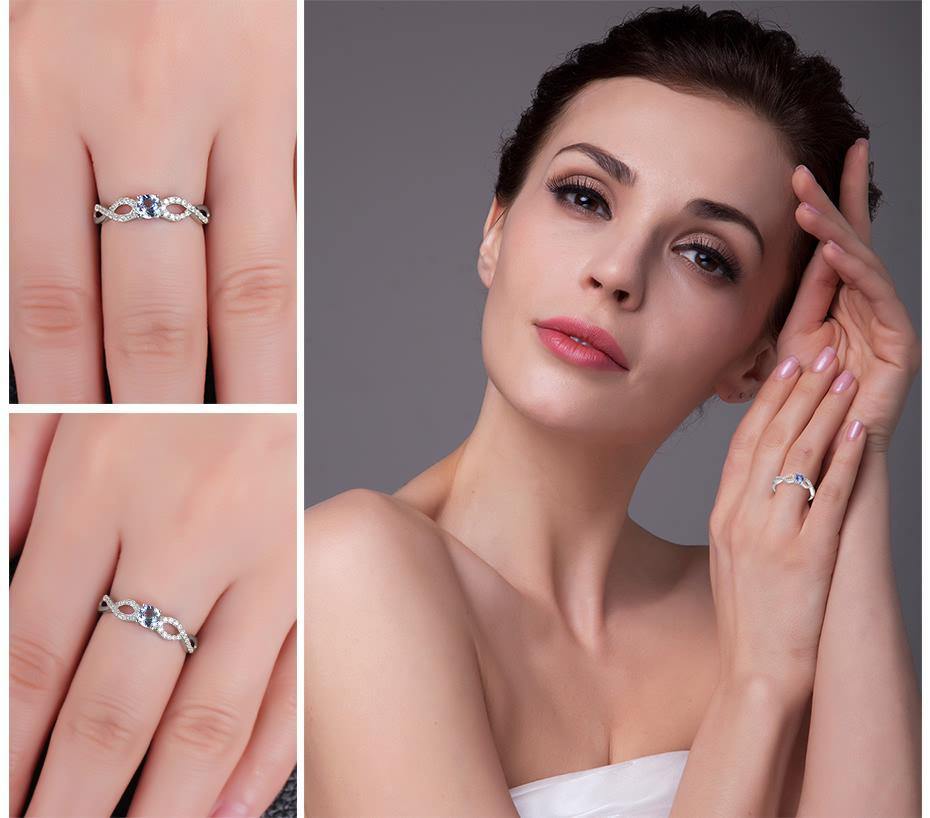 Genuine Natural Tanzanite Ring -