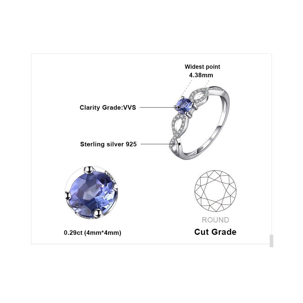 Genuine Natural Tanzanite Ring -