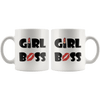 Girl Boss Coffee Mug With Lips Stick - Coffee Cups Gift Idea For Women Boss - SPCM