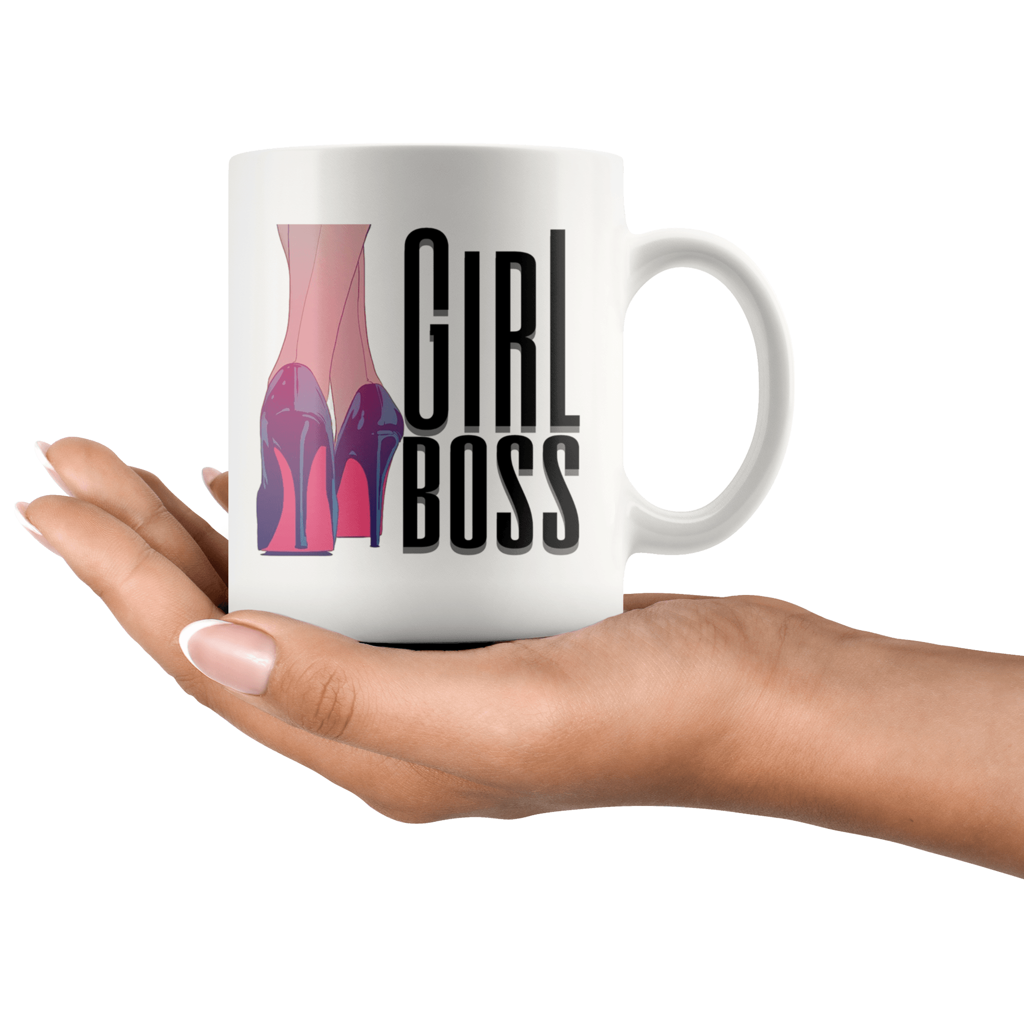 Girl Boss in Heels Coffee Mug - Coffee Cups Gift Idea For Women Boss - SPCM