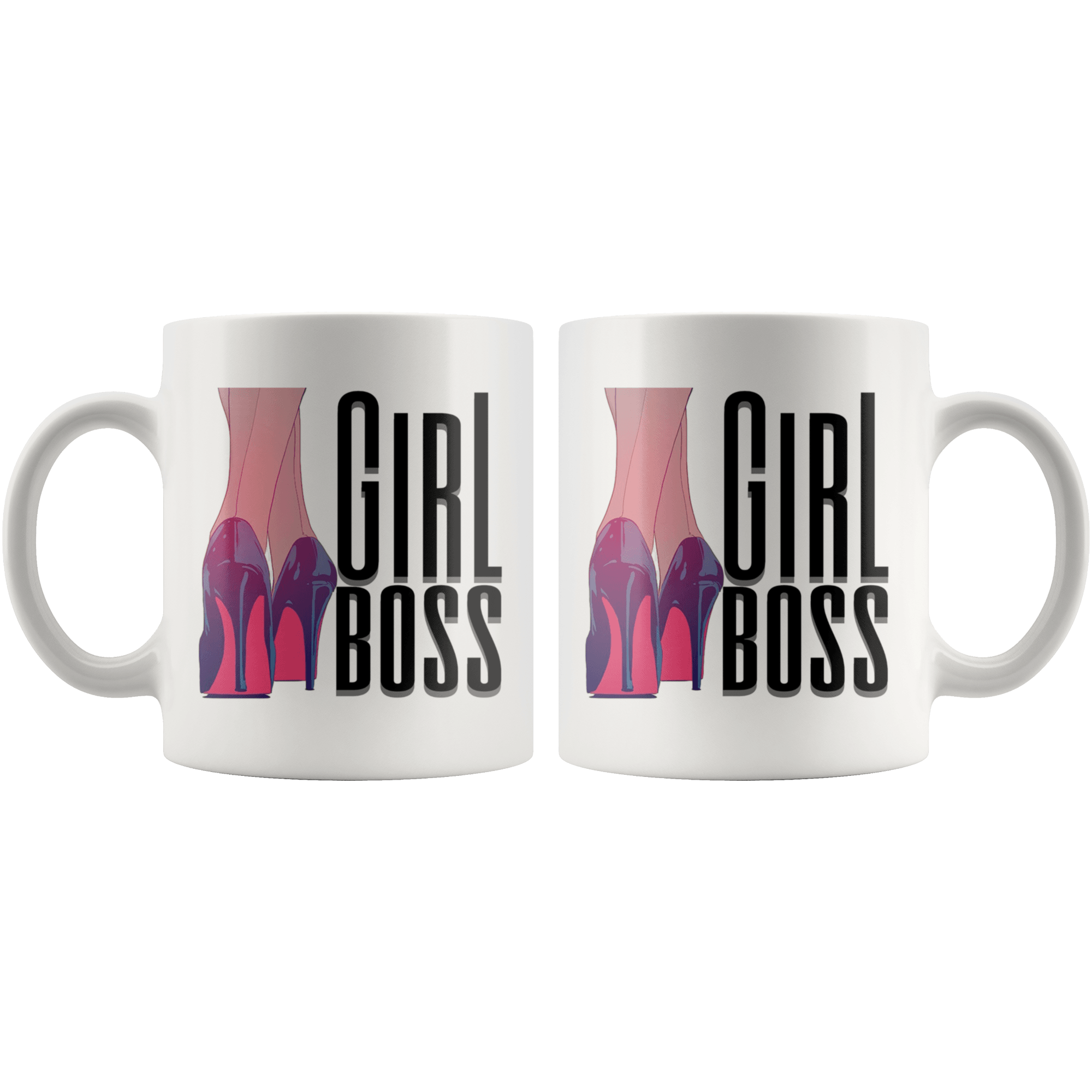 Girl Boss in Heels Coffee Mug - Coffee Cups Gift Idea For Women Boss - SPCM
